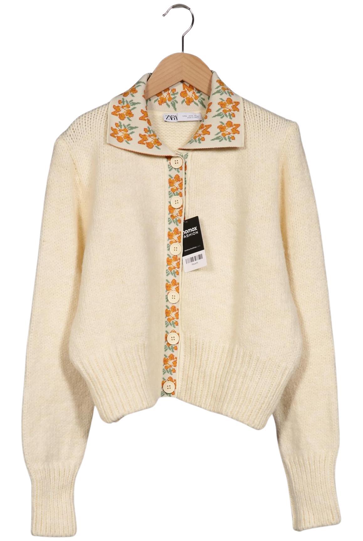 

Zara Damen Strickjacke, cremeweiß, Gr. 44