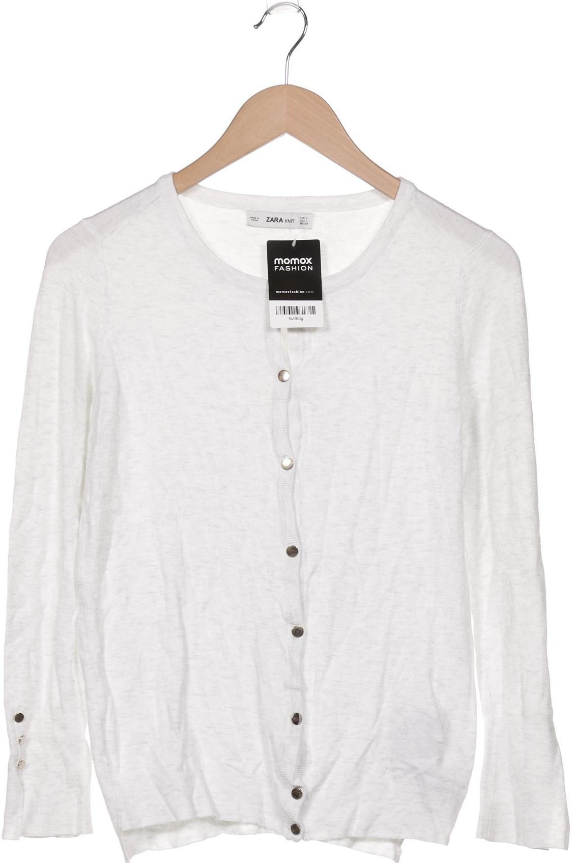 

Zara Damen Strickjacke, weiß, Gr. 42