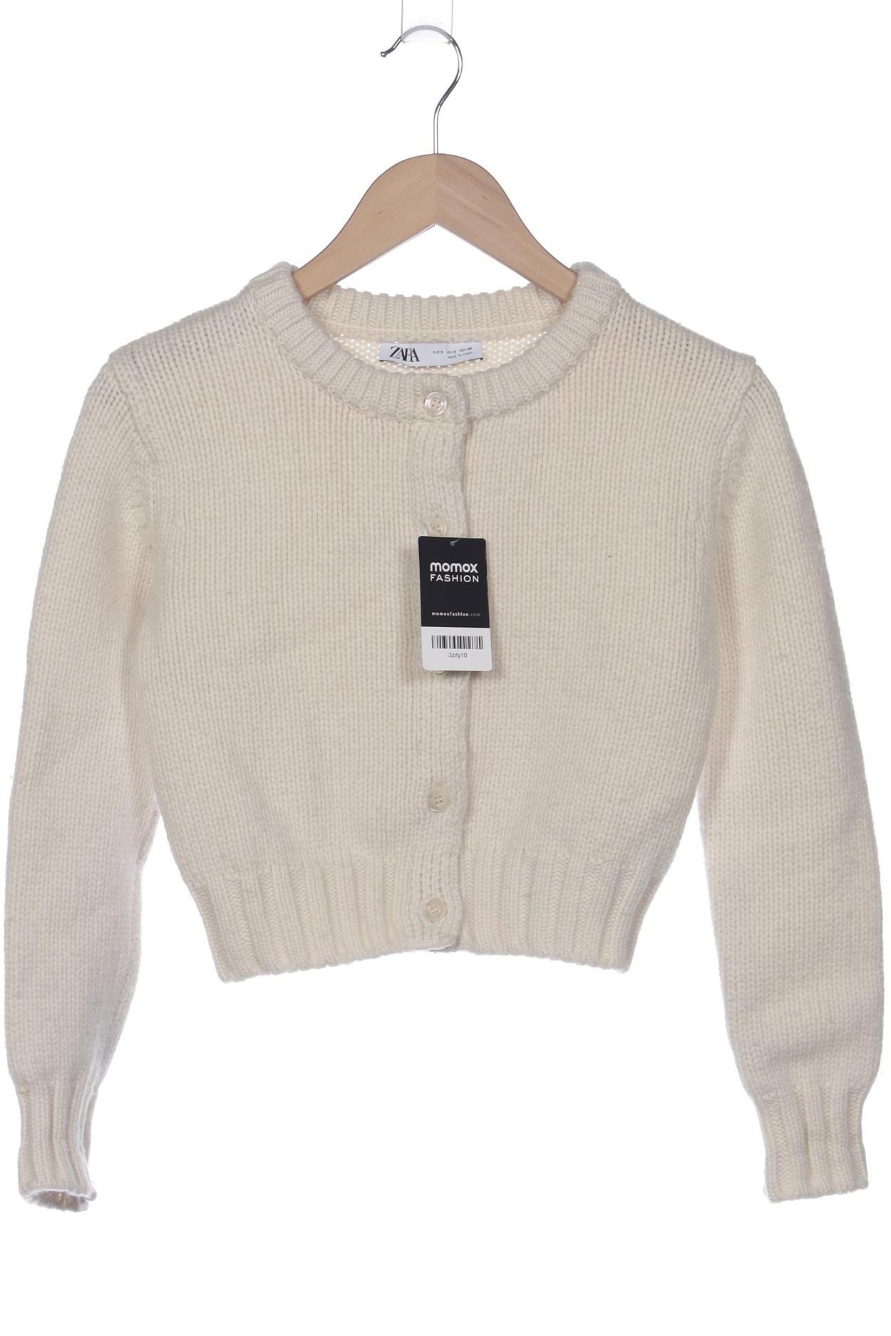 

Zara Damen Strickjacke, cremeweiß, Gr. 36