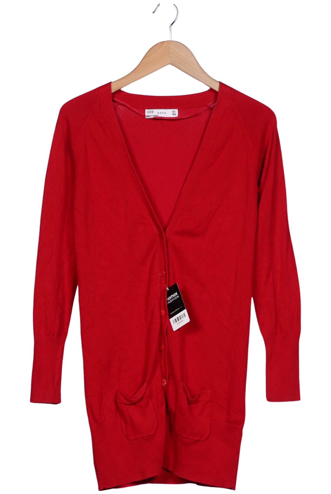 

Zara Damen Strickjacke, rot, Gr. 42