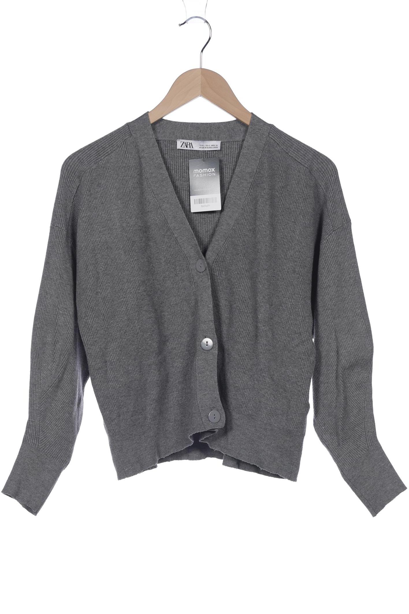 

ZARA Damen Strickjacke, grau