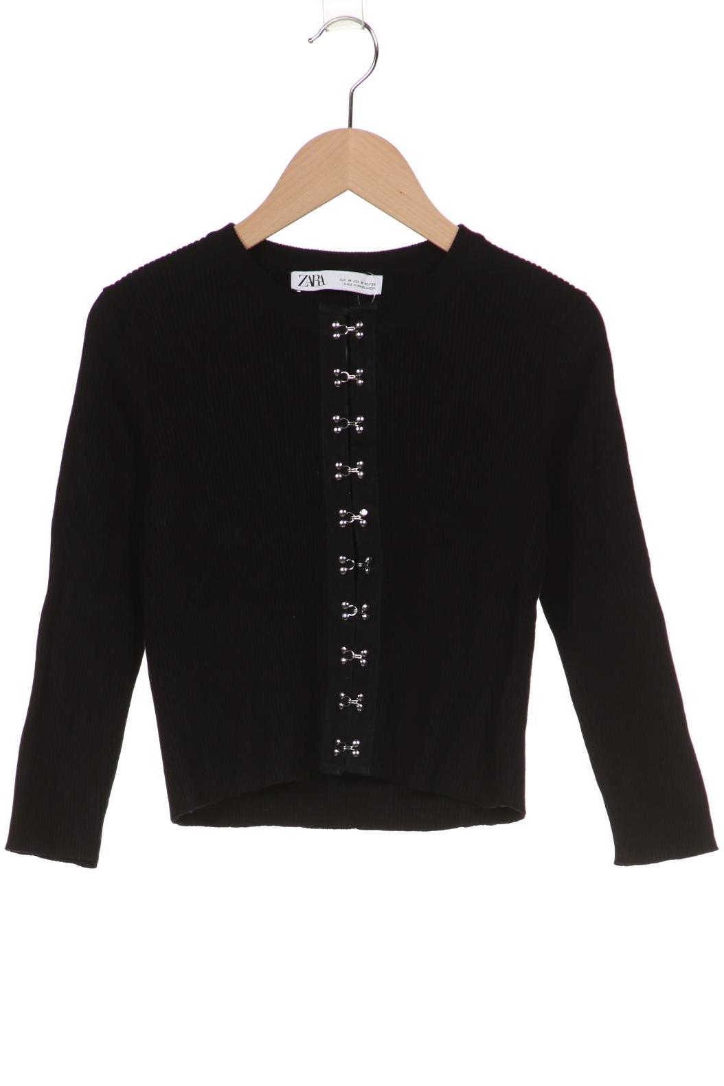 

ZARA Damen Strickjacke, schwarz