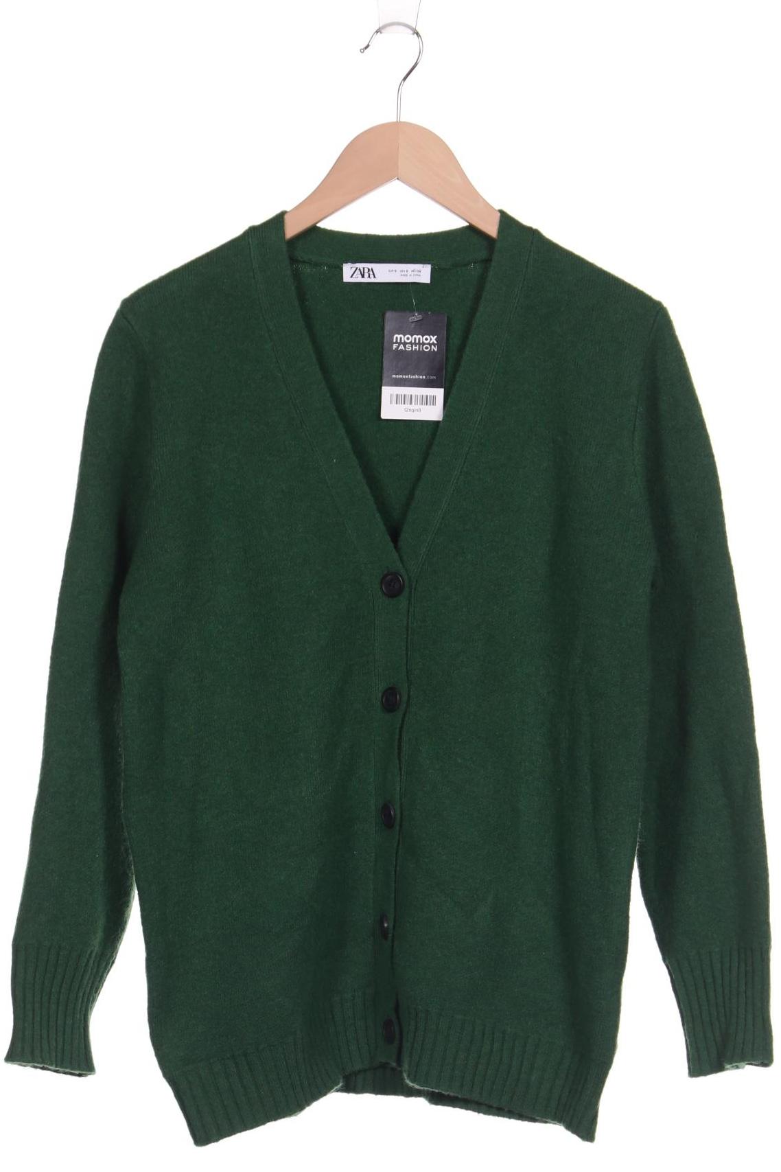 

ZARA Damen Strickjacke, grün