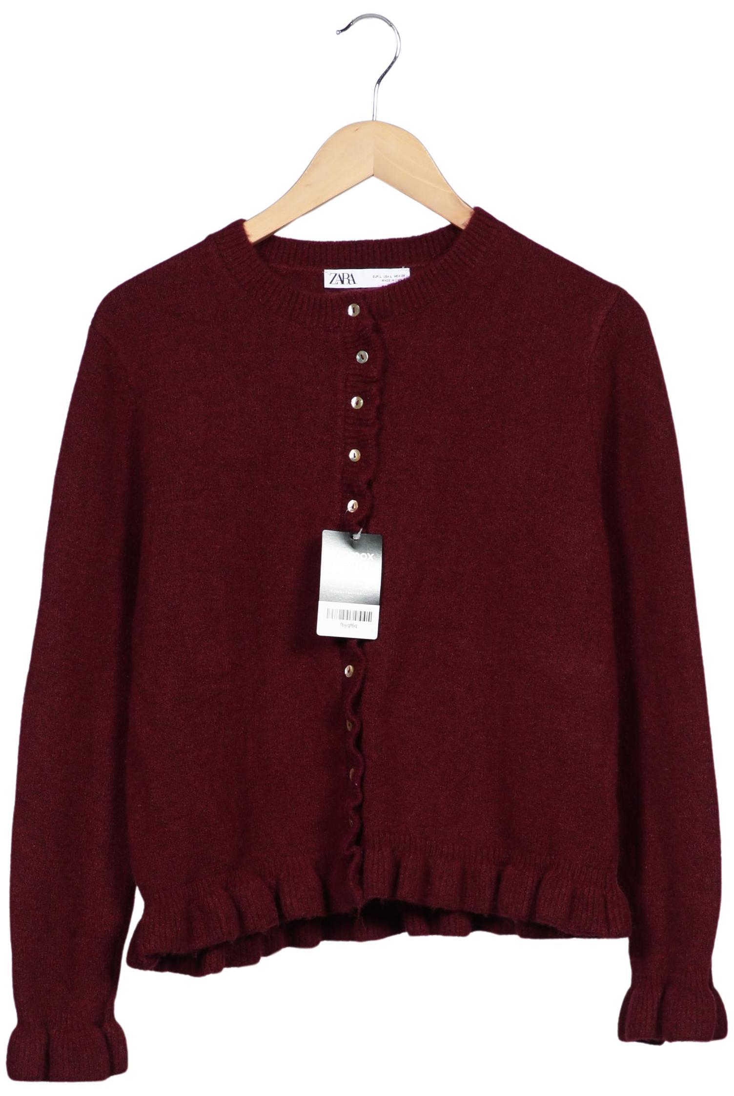 

Zara Damen Strickjacke, bordeaux, Gr. 42