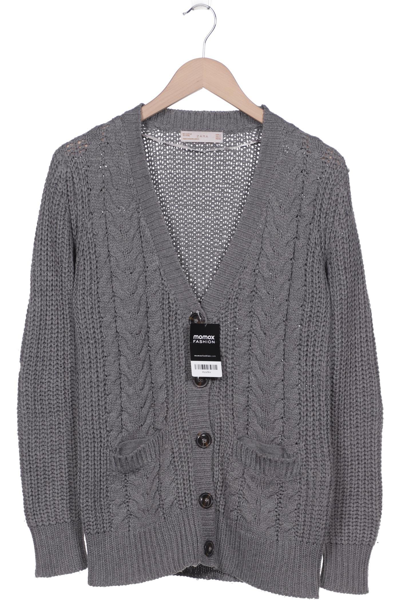 

ZARA Damen Strickjacke, grau