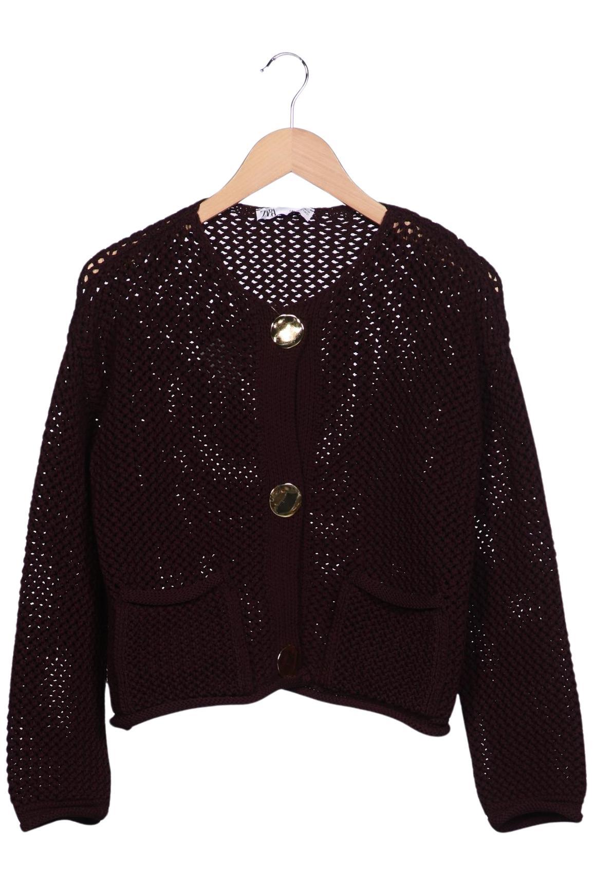 

Zara Damen Strickjacke, bordeaux, Gr. 42