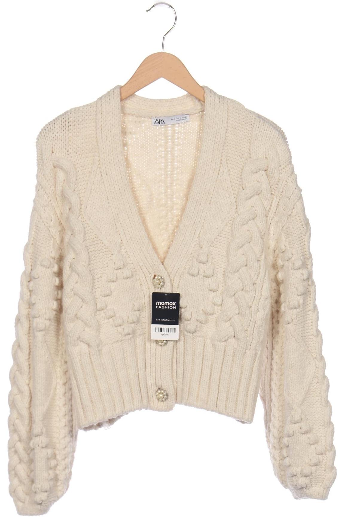 

Zara Damen Strickjacke, cremeweiß, Gr. 36