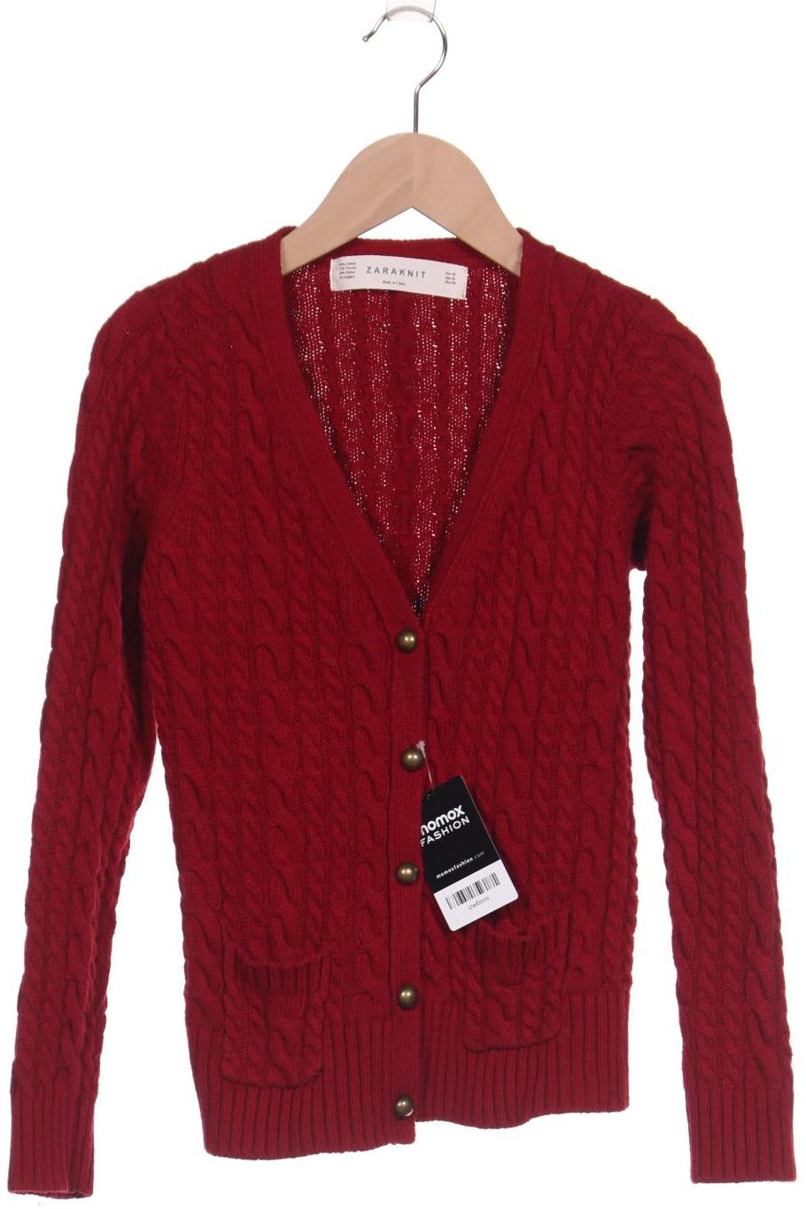 

ZARA Damen Strickjacke, bordeaux