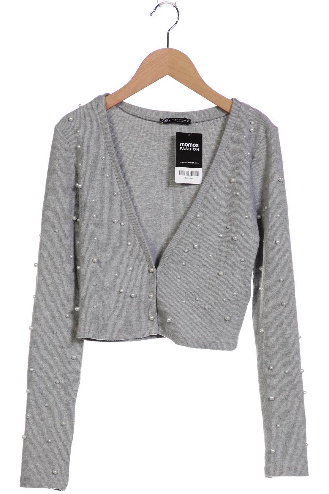 

ZARA Damen Strickjacke, grau