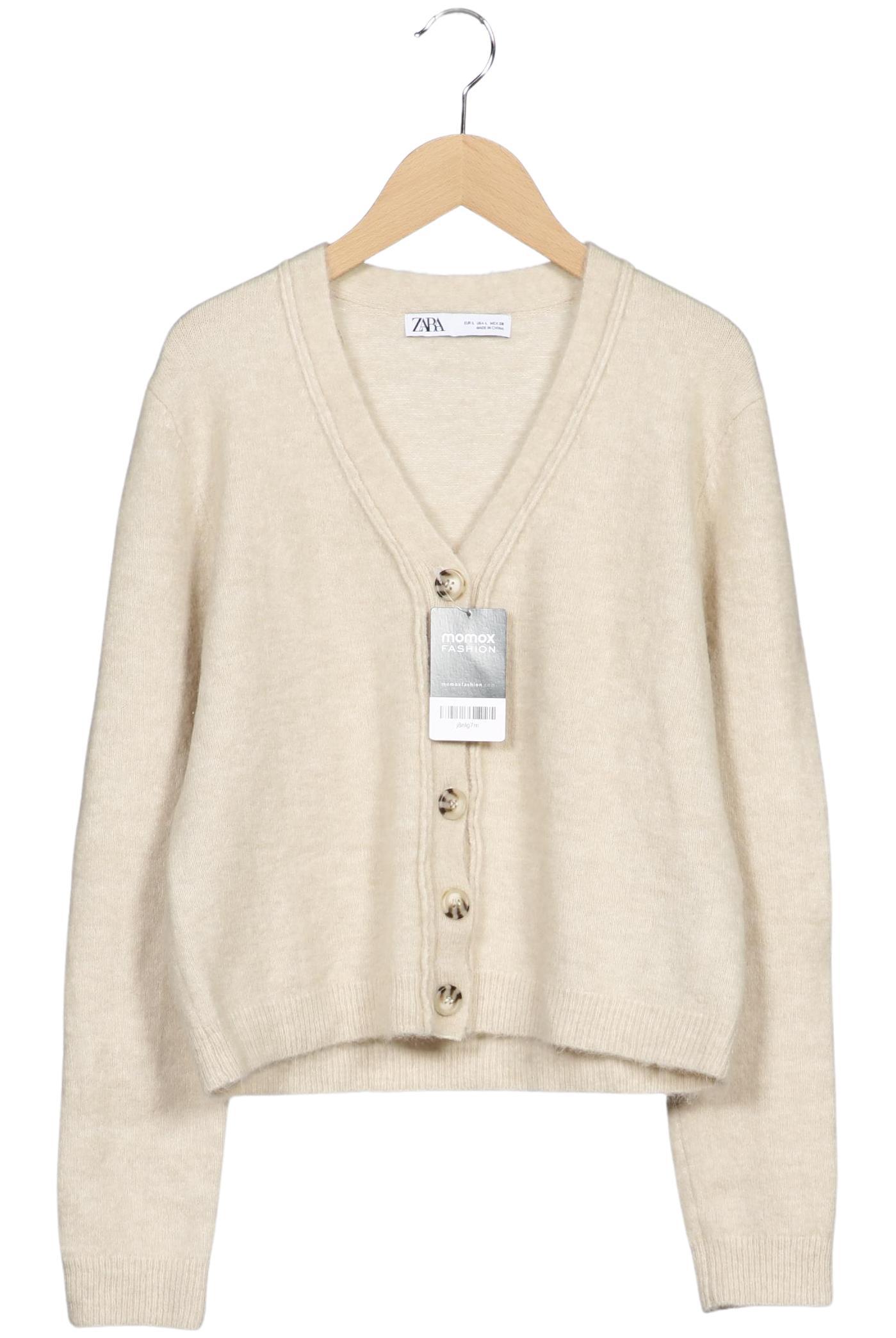 

Zara Damen Strickjacke, beige, Gr. 42