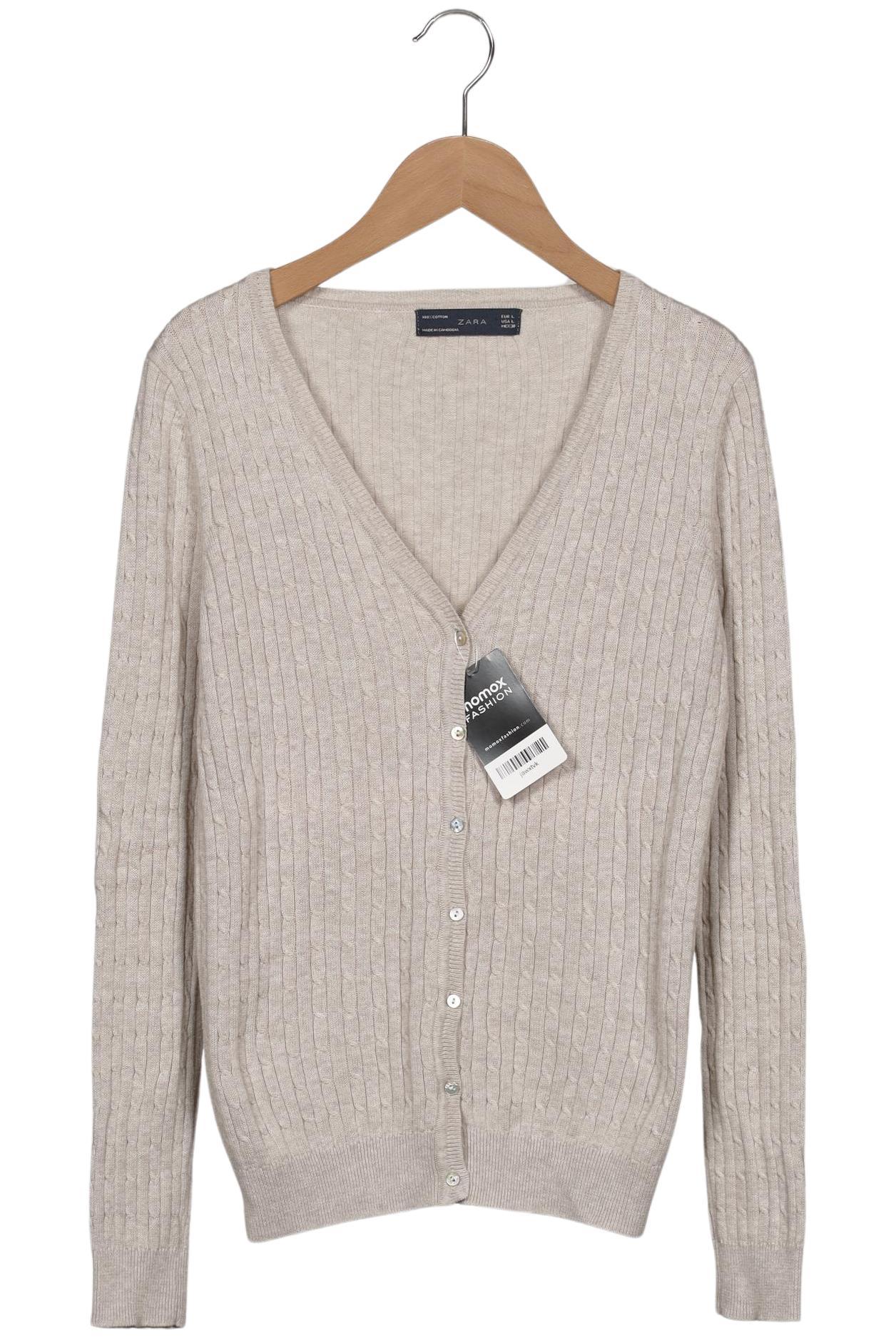 

Zara Damen Strickjacke, beige, Gr. 42