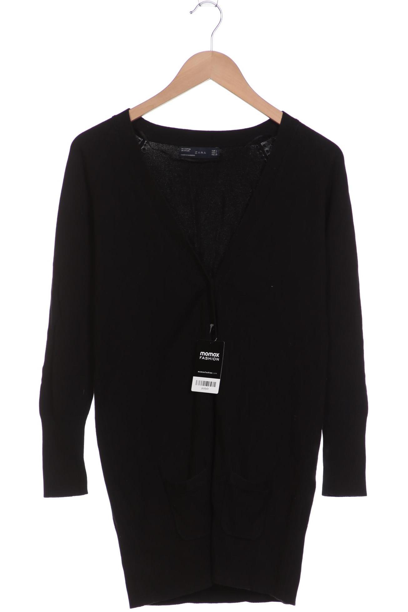 

ZARA Damen Strickjacke, schwarz