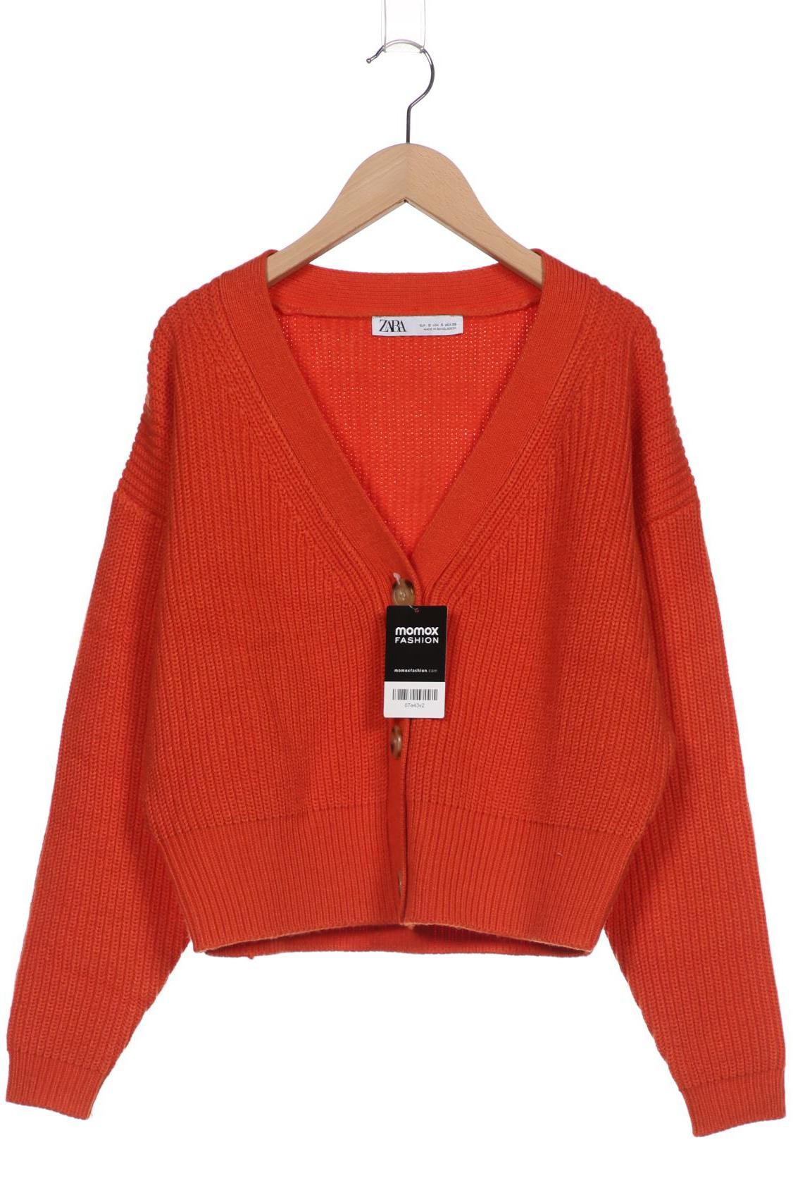 

ZARA Damen Strickjacke, orange