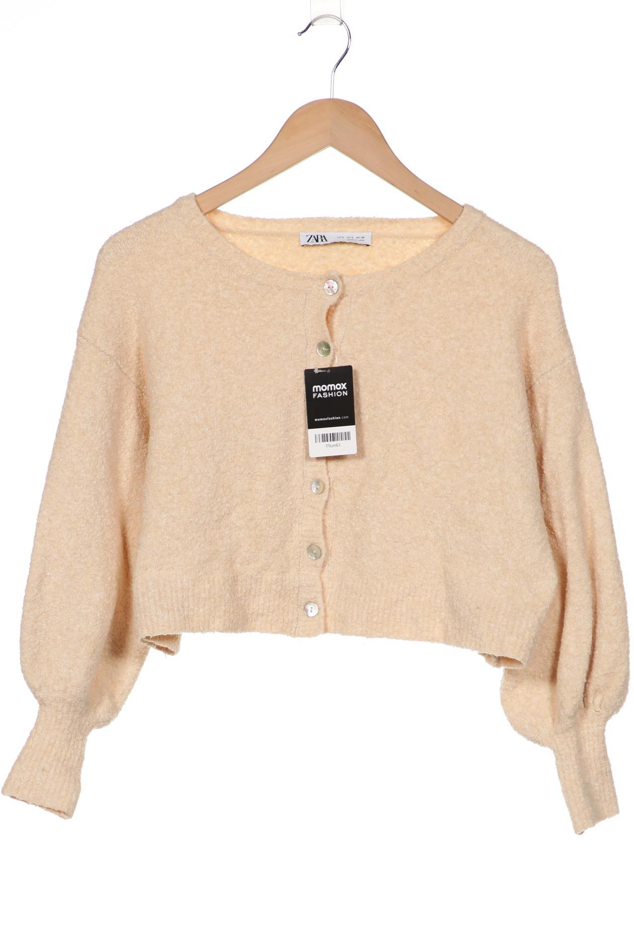 

ZARA Damen Strickjacke, cremeweiß