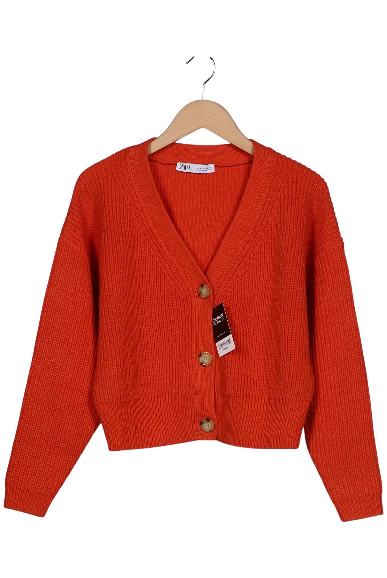

Zara Damen Strickjacke, orange, Gr. 38