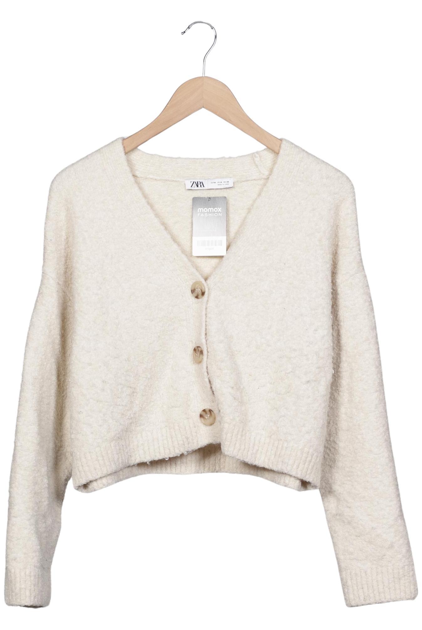

Zara Damen Strickjacke, cremeweiß, Gr. 38