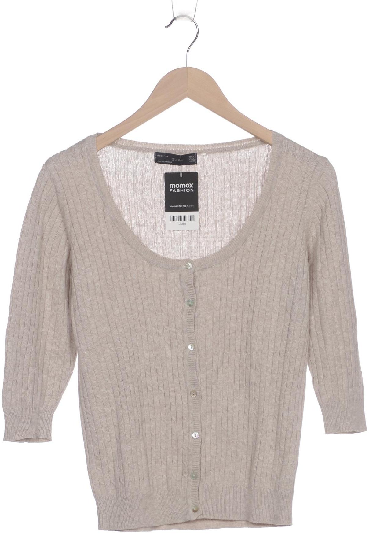 

Zara Damen Strickjacke, beige, Gr. 42