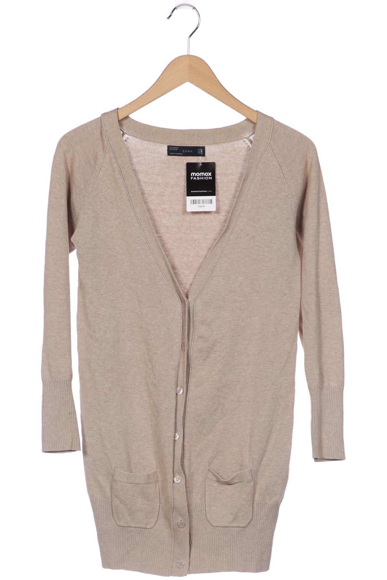 

ZARA Damen Strickjacke, beige