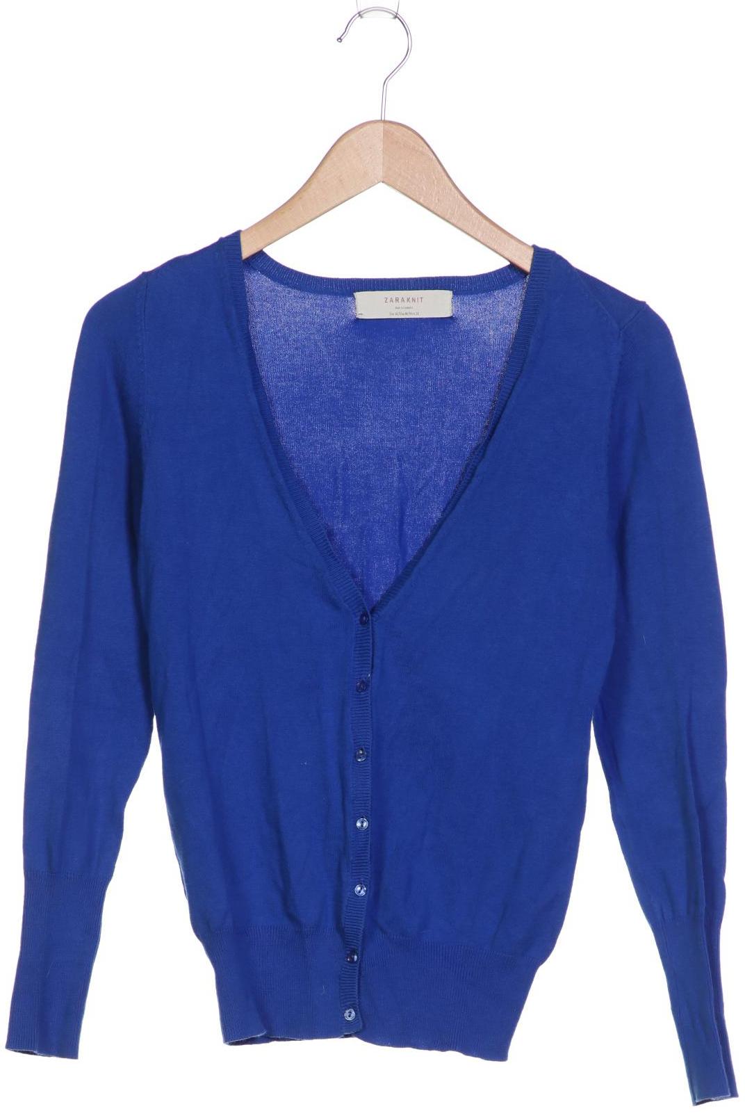 

ZARA Damen Strickjacke, marineblau