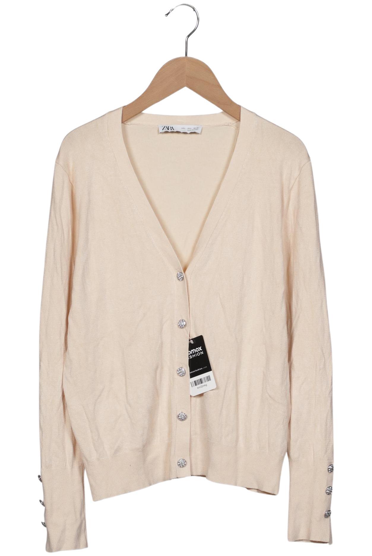 

Zara Damen Strickjacke, cremeweiß, Gr. 42