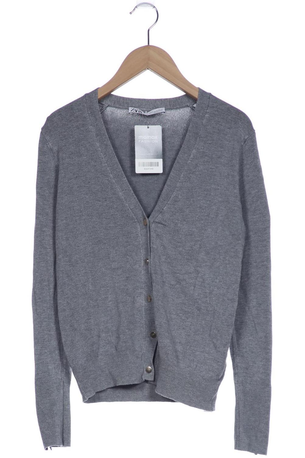 

ZARA Damen Strickjacke, grau