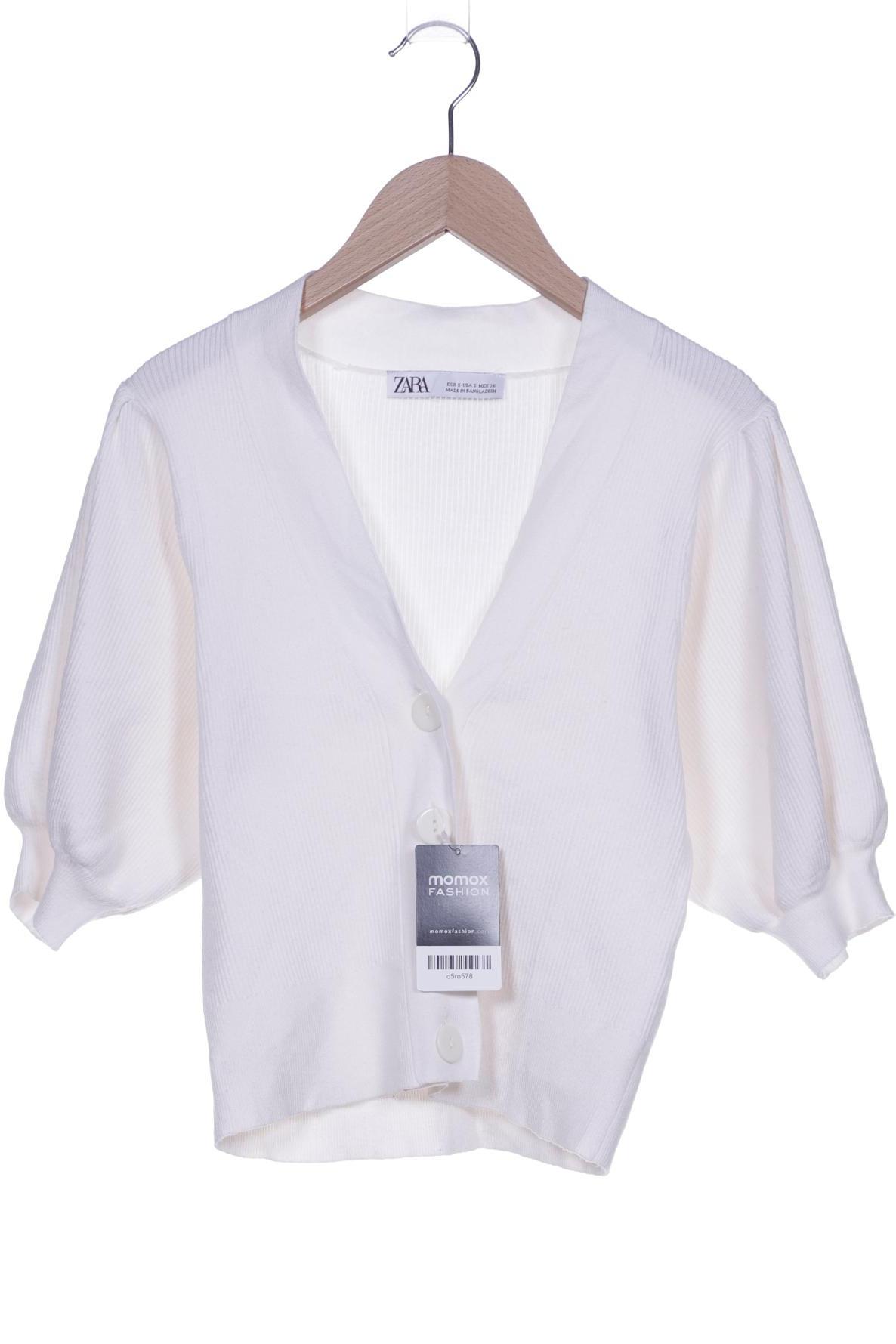 

Zara Damen Strickjacke, weiß, Gr. 36