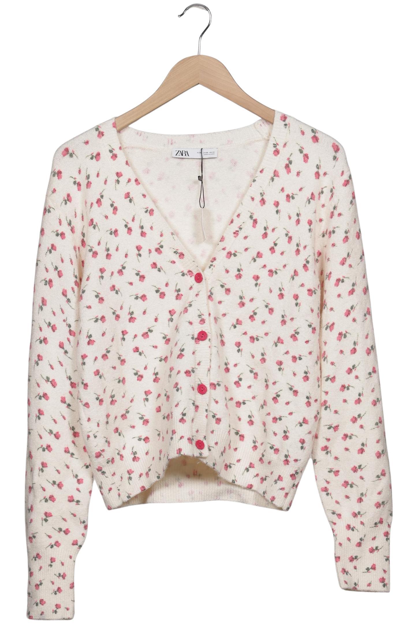 

Zara Damen Strickjacke, cremeweiß, Gr. 44