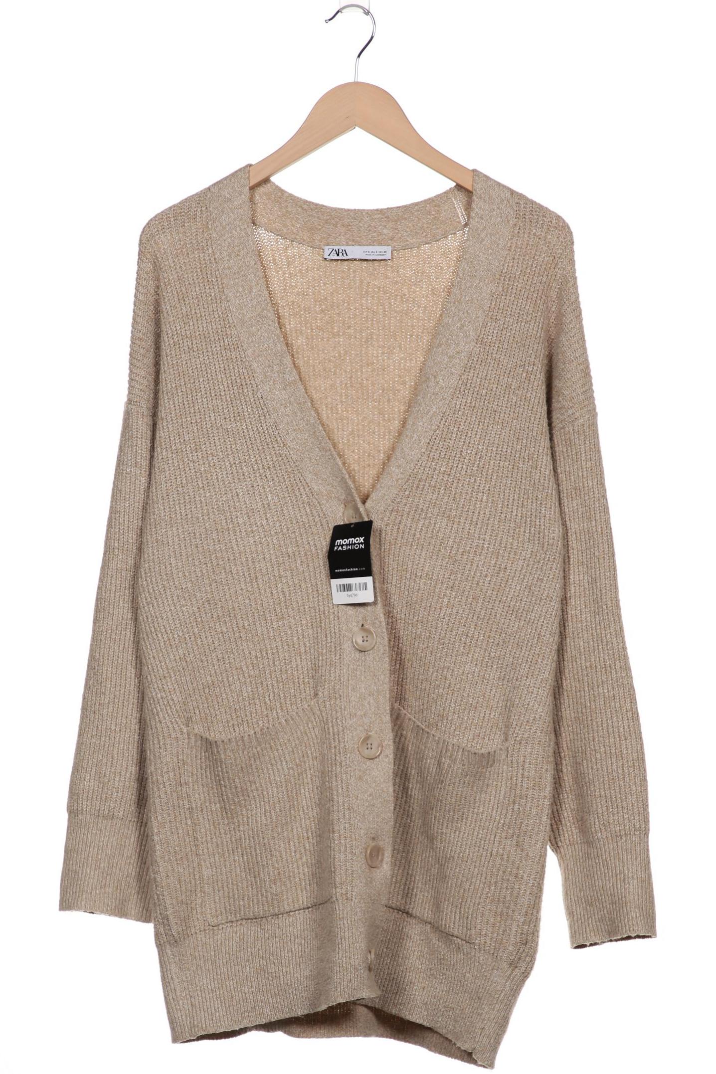 

ZARA Damen Strickjacke, beige
