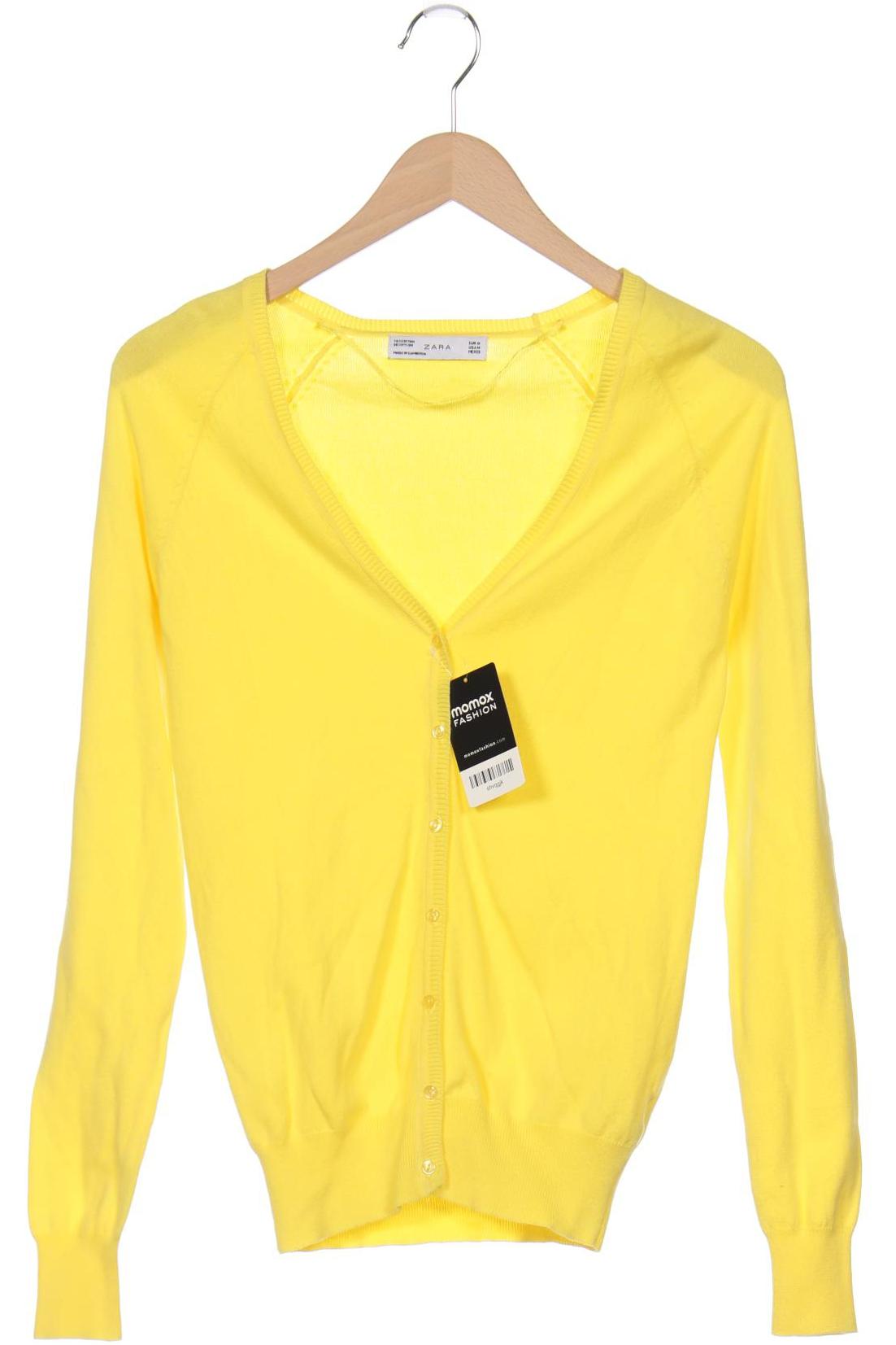 

Zara Damen Strickjacke, gelb, Gr. 38