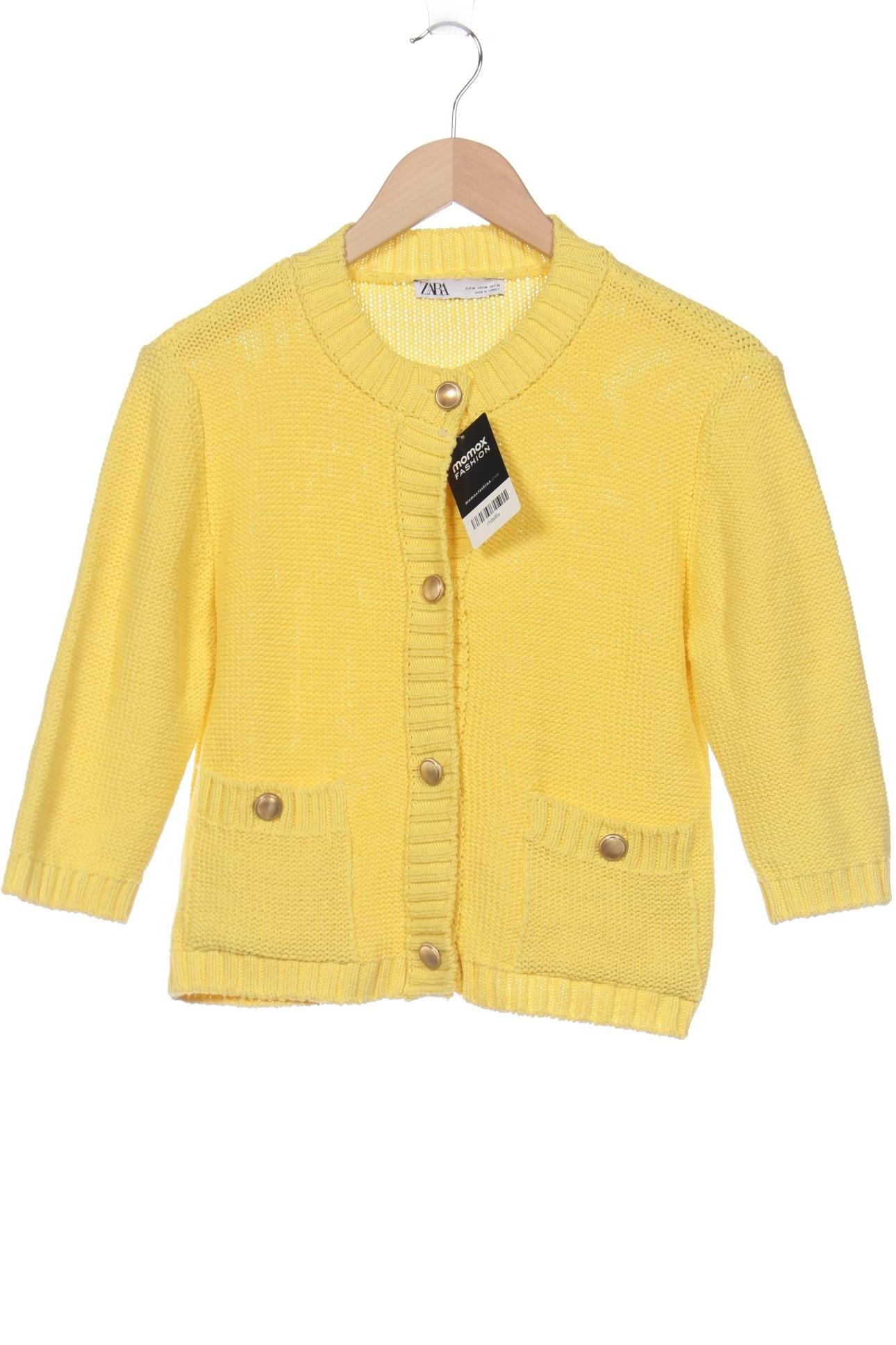 

Zara Damen Strickjacke, gelb, Gr. 38