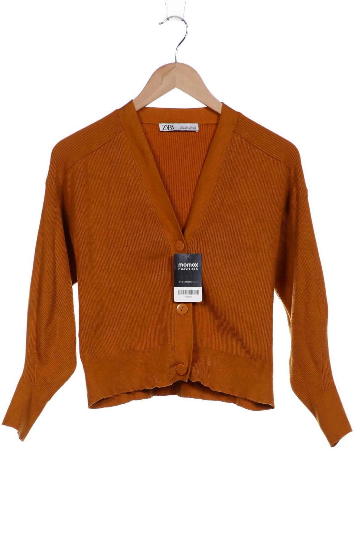 

Zara Damen Strickjacke, orange, Gr. 36