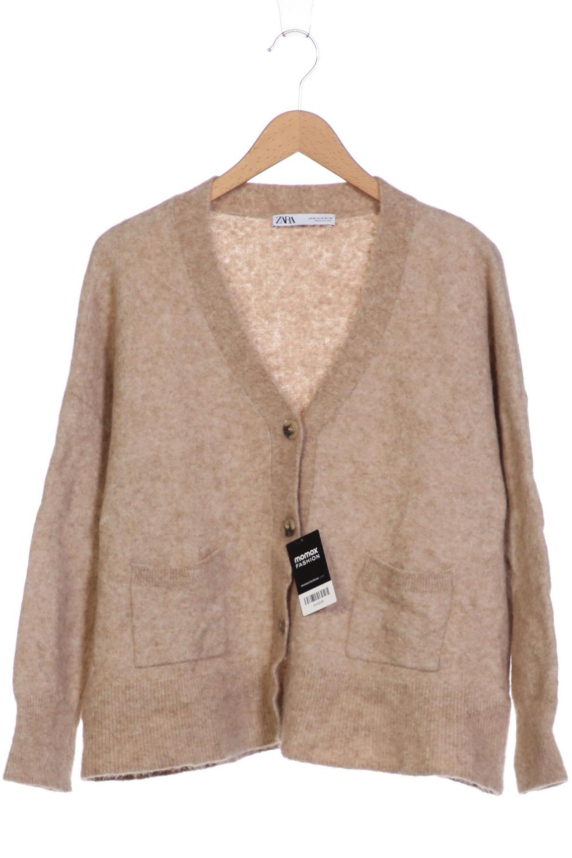 

ZARA Damen Strickjacke, beige