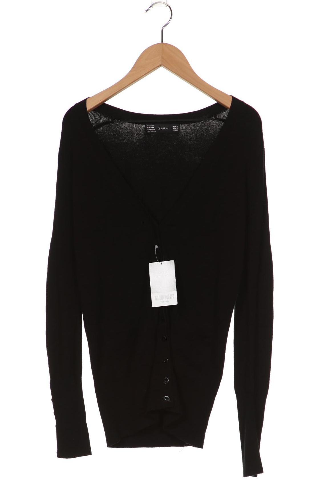 

ZARA Damen Strickjacke, schwarz