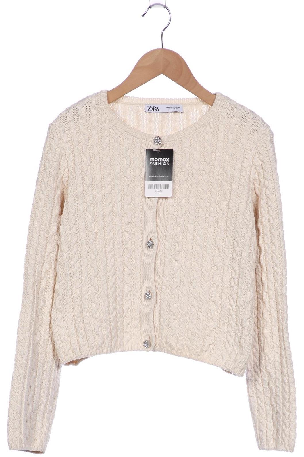 

Zara Damen Strickjacke, cremeweiß, Gr. 38