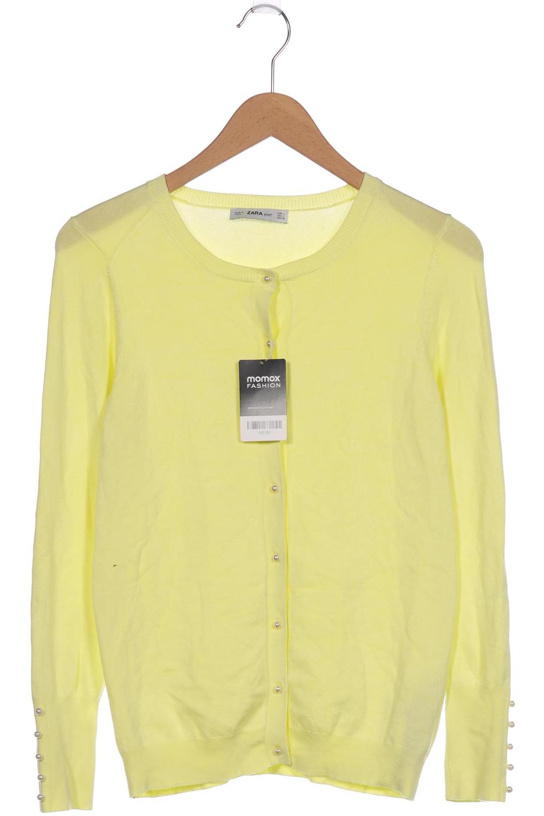 

ZARA Damen Strickjacke, gelb