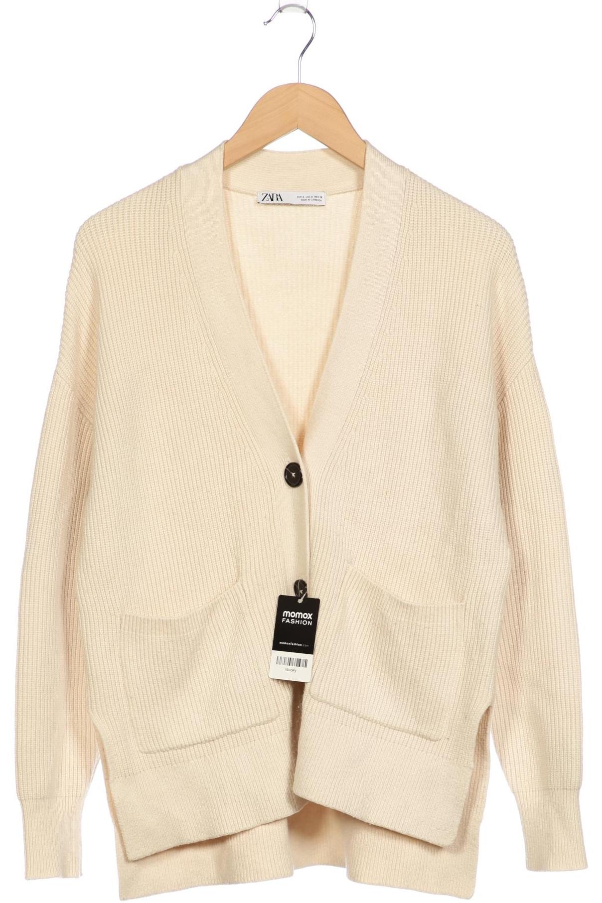 

Zara Damen Strickjacke, cremeweiß, Gr. 36