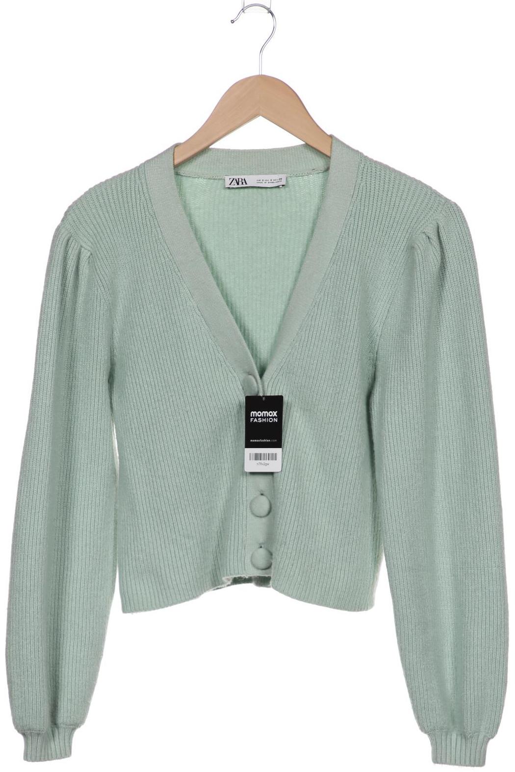 

ZARA Damen Strickjacke, hellgrün
