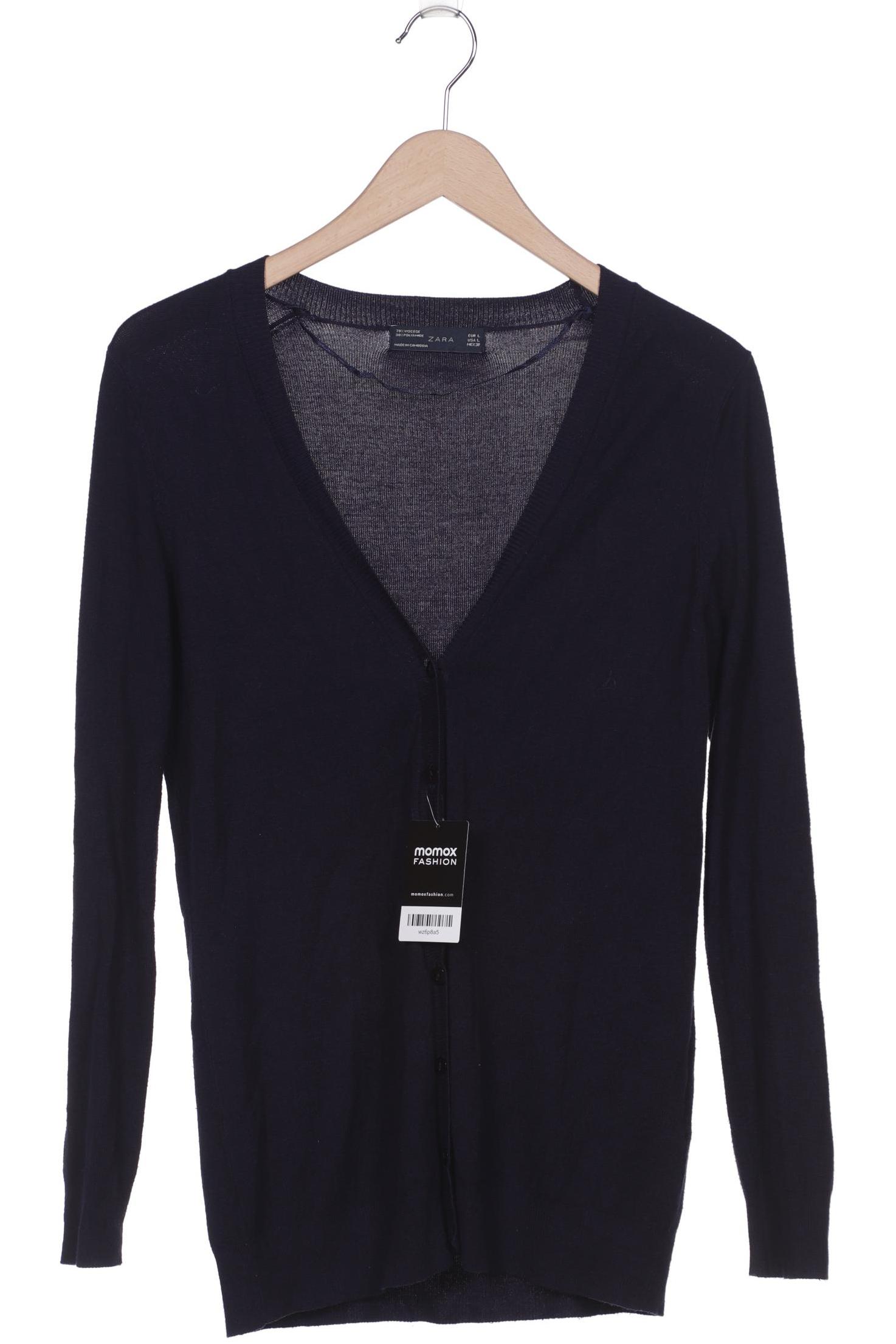 

ZARA Damen Strickjacke, marineblau