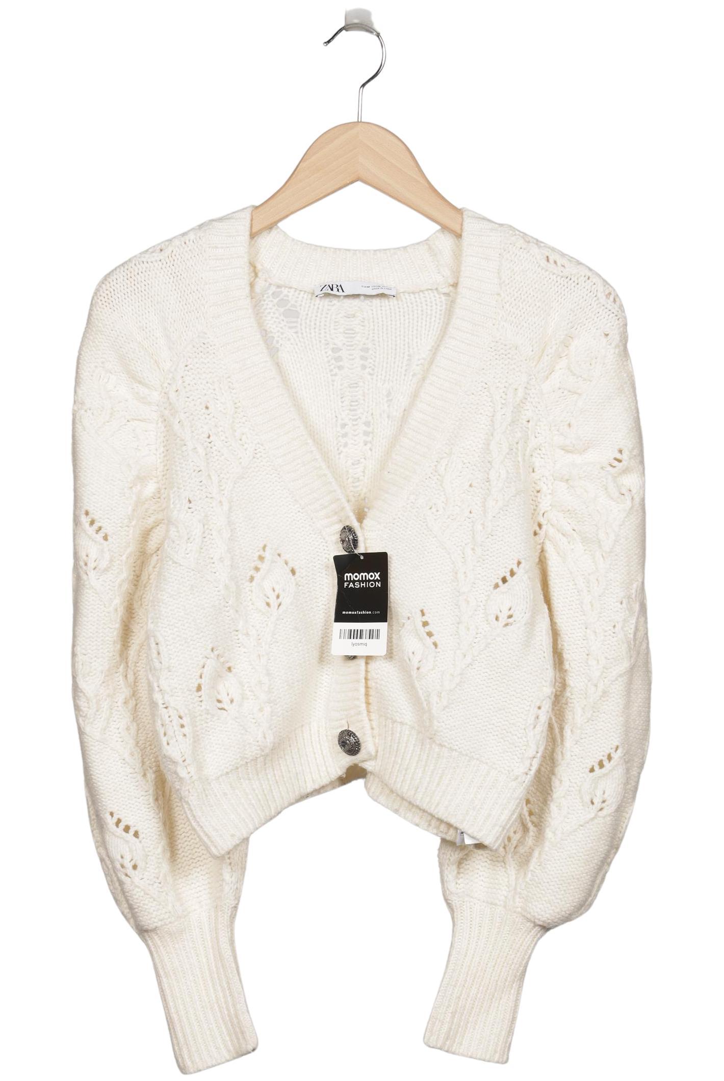 

Zara Damen Strickjacke, cremeweiß, Gr. 38