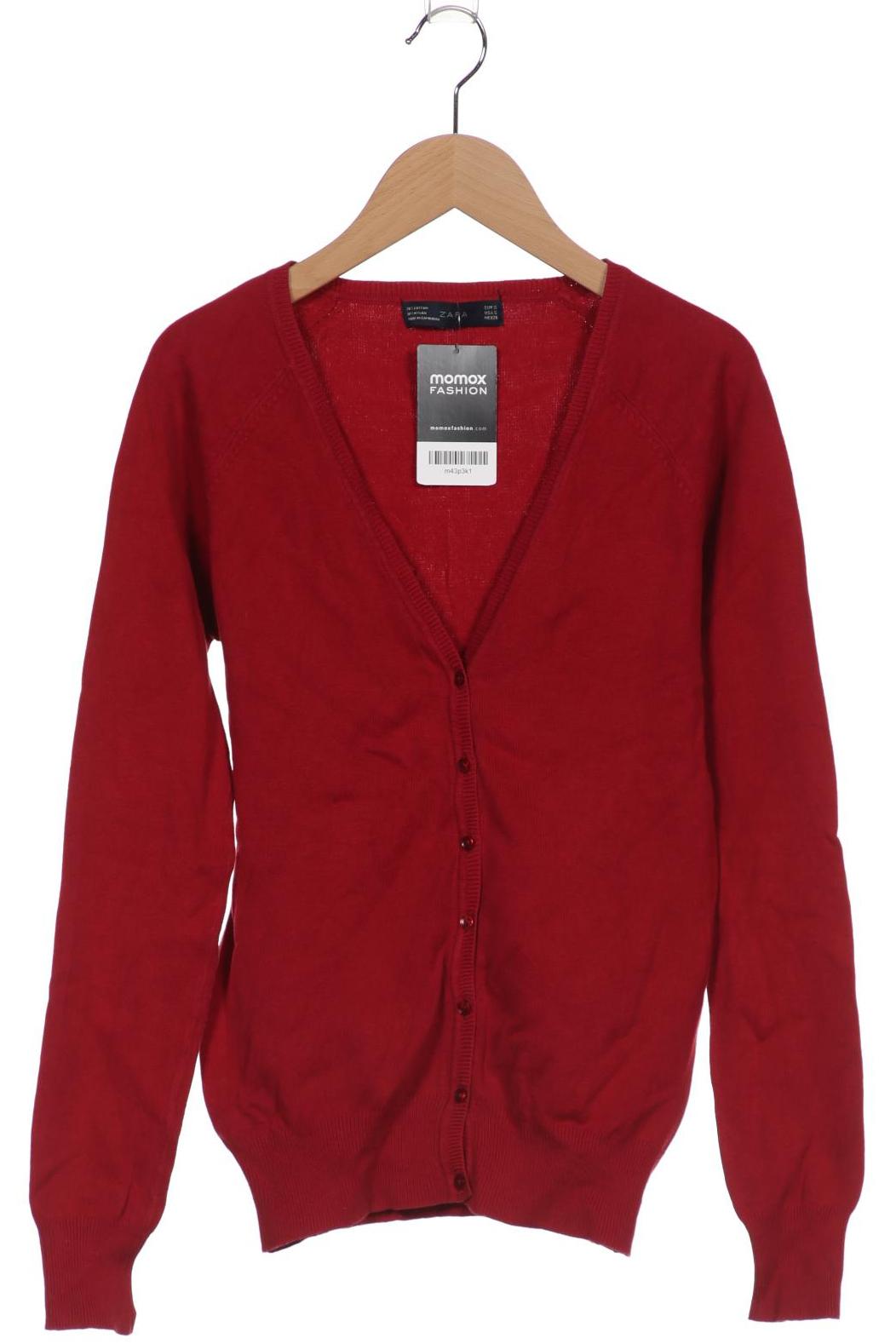 

ZARA Damen Strickjacke, rot