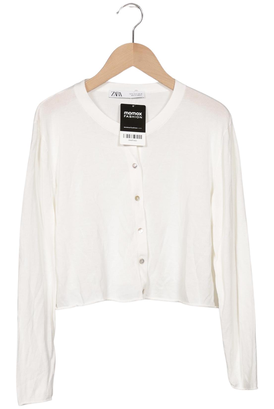 

Zara Damen Strickjacke, weiß, Gr. 36