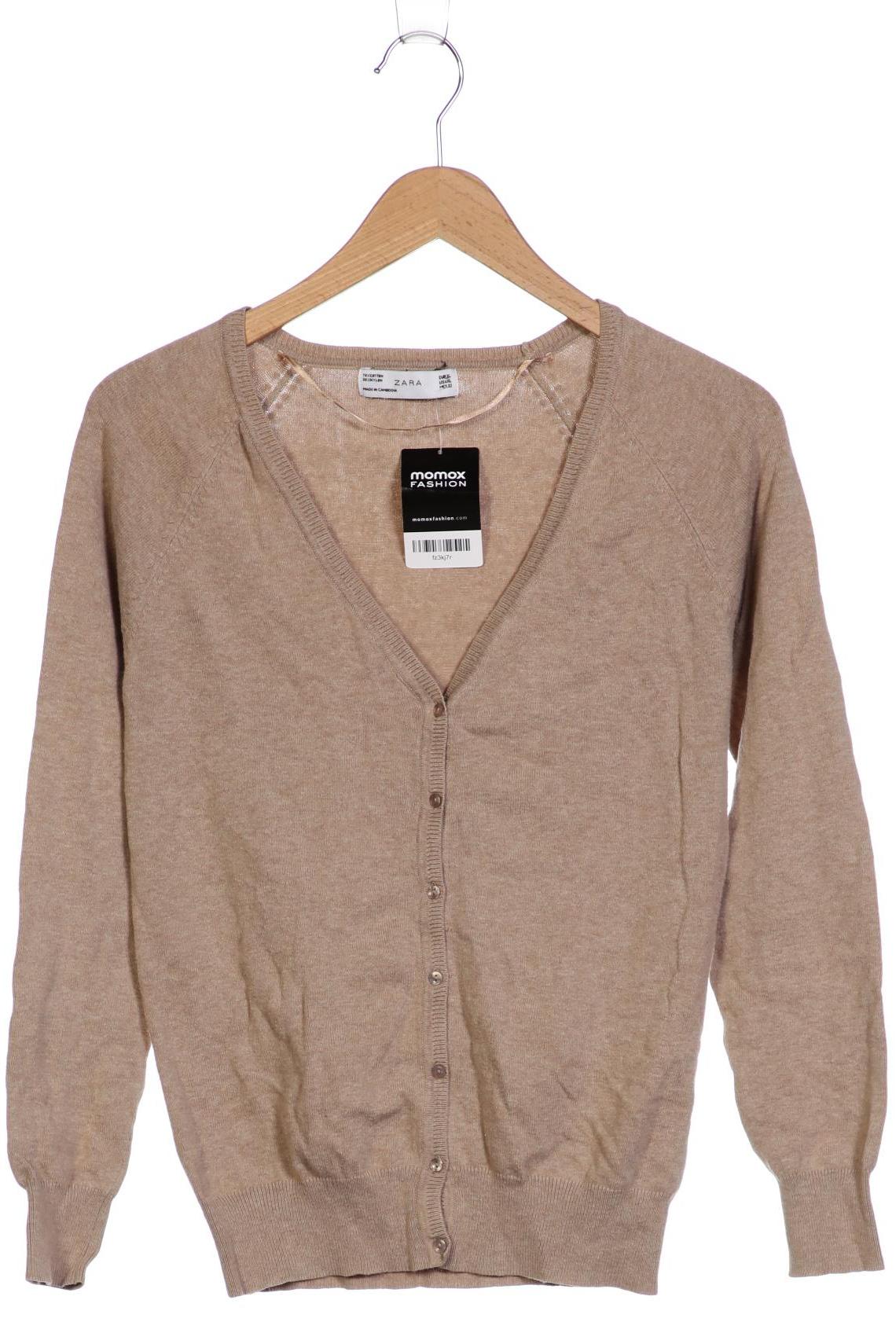 

ZARA Damen Strickjacke, beige