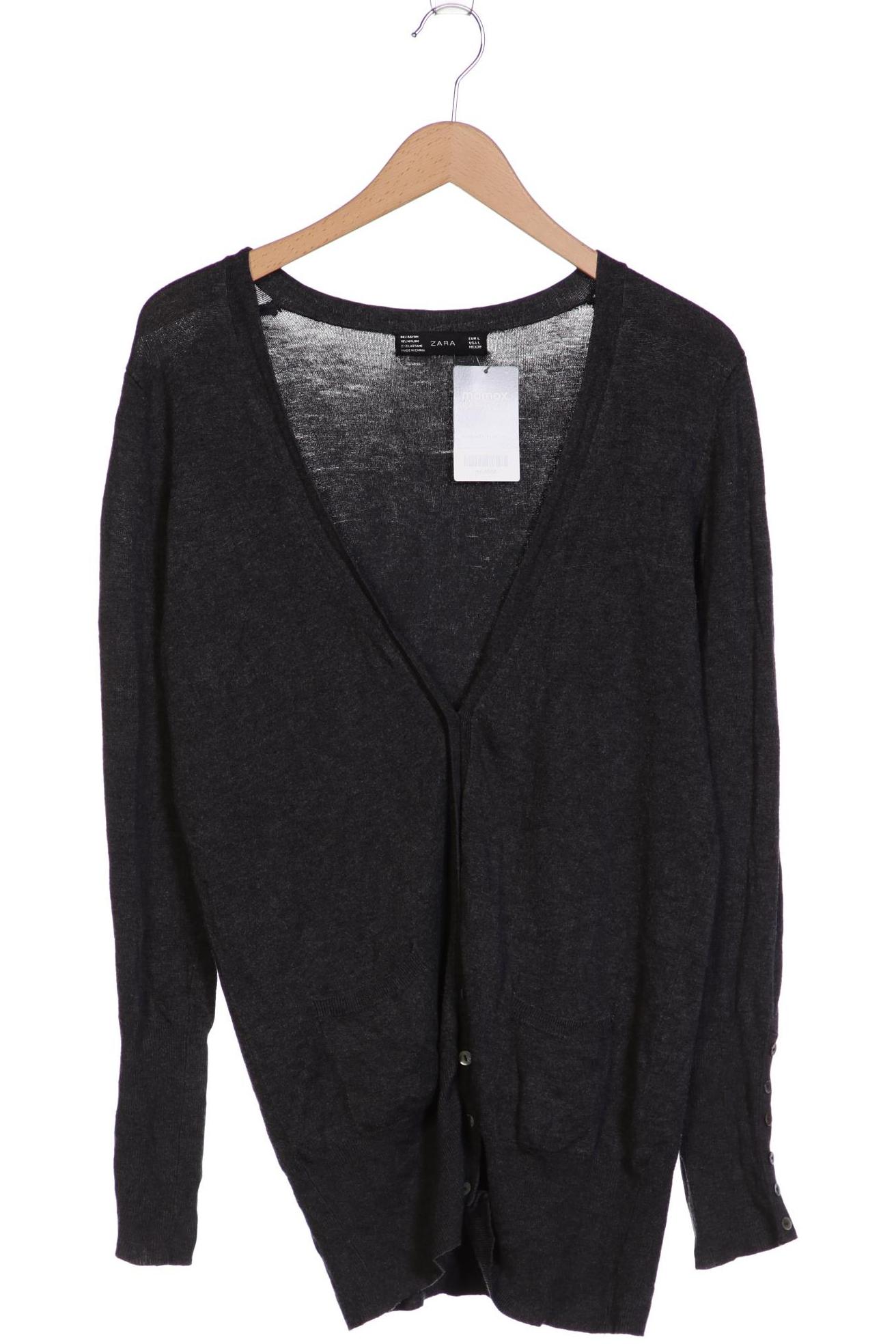 

ZARA Damen Strickjacke, grau