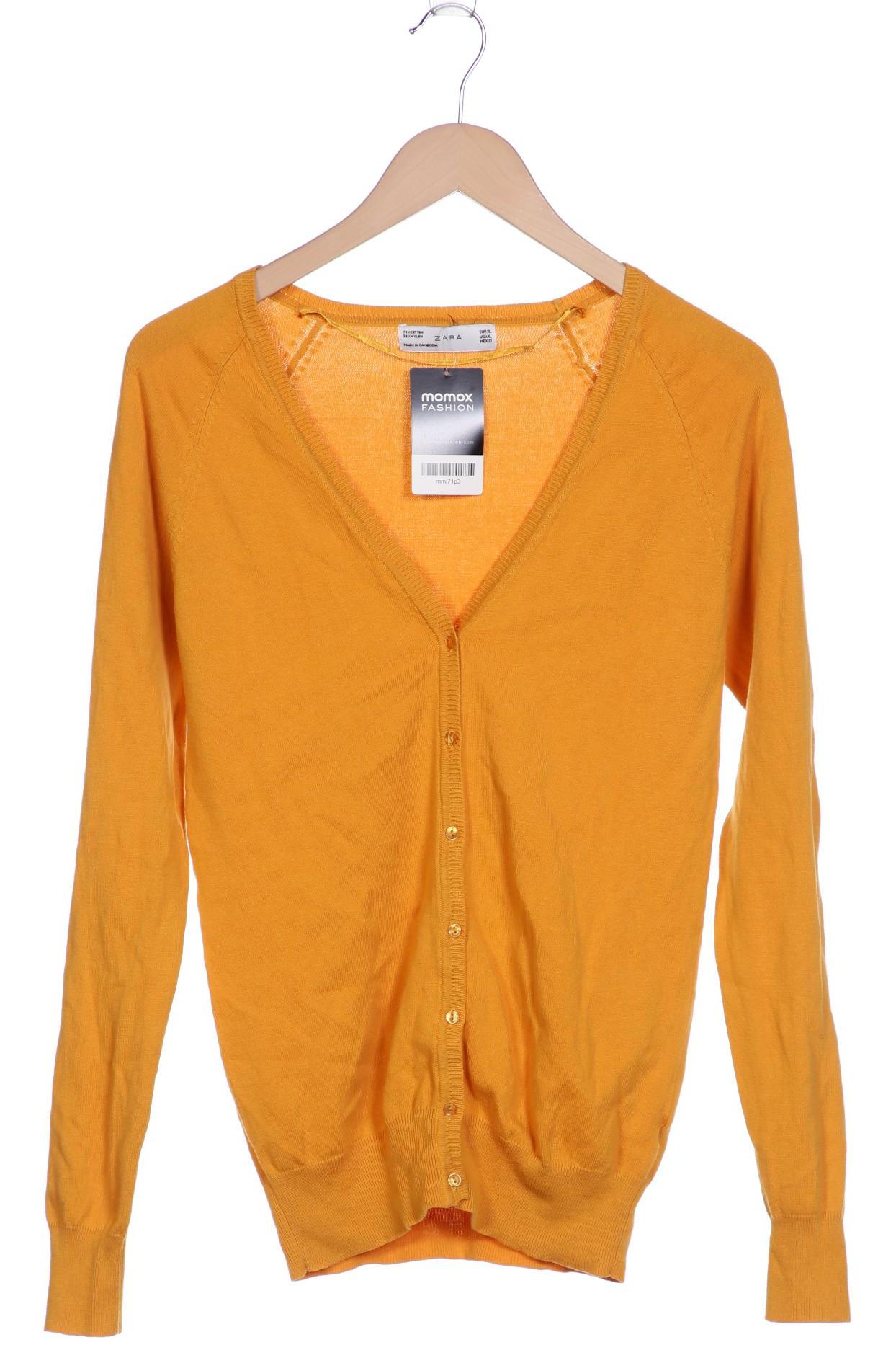 

ZARA Damen Strickjacke, orange