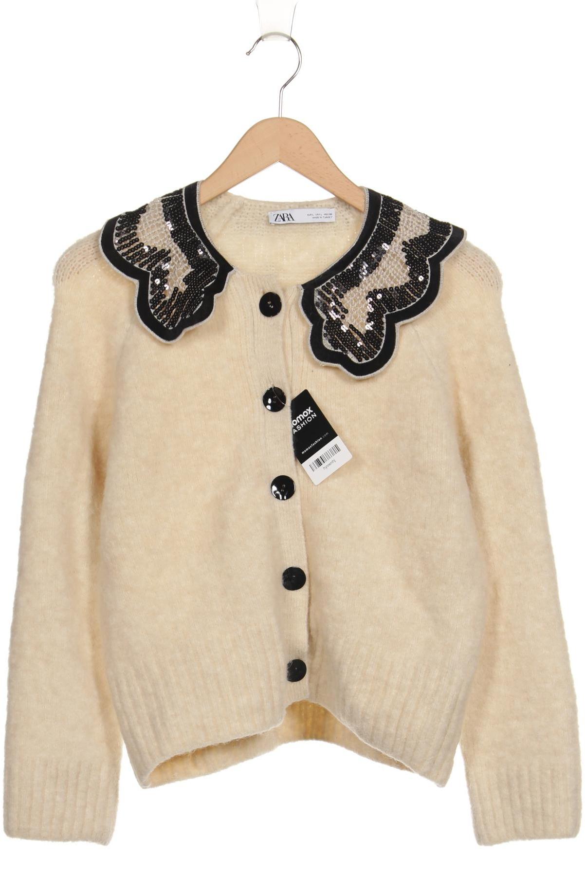 

Zara Damen Strickjacke, cremeweiß, Gr. 42