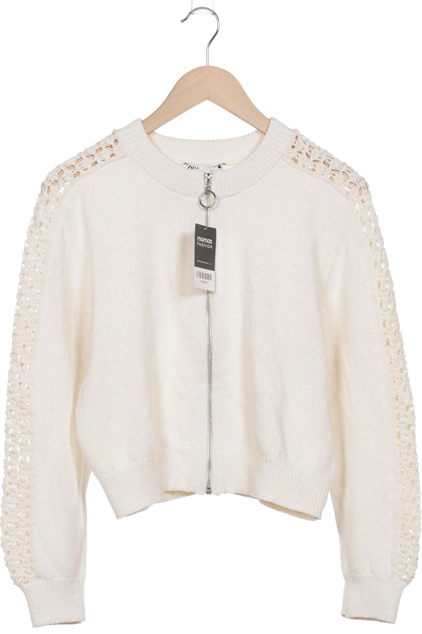 

Zara Damen Strickjacke, cremeweiß, Gr. 36