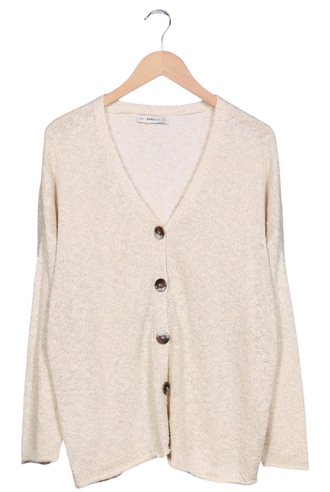 

Zara Damen Strickjacke, beige, Gr. 38