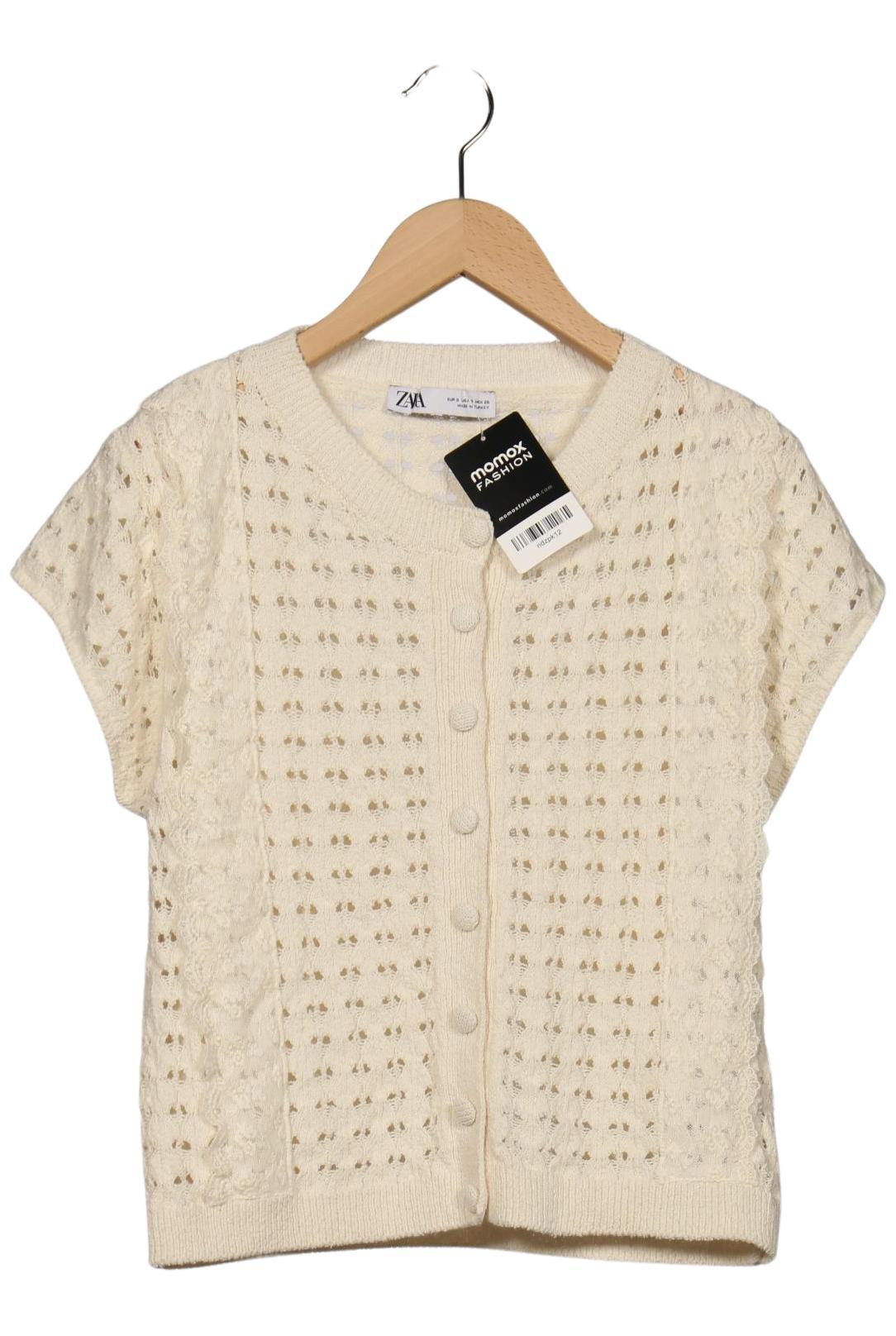 

Zara Damen Strickjacke, cremeweiß, Gr. 36