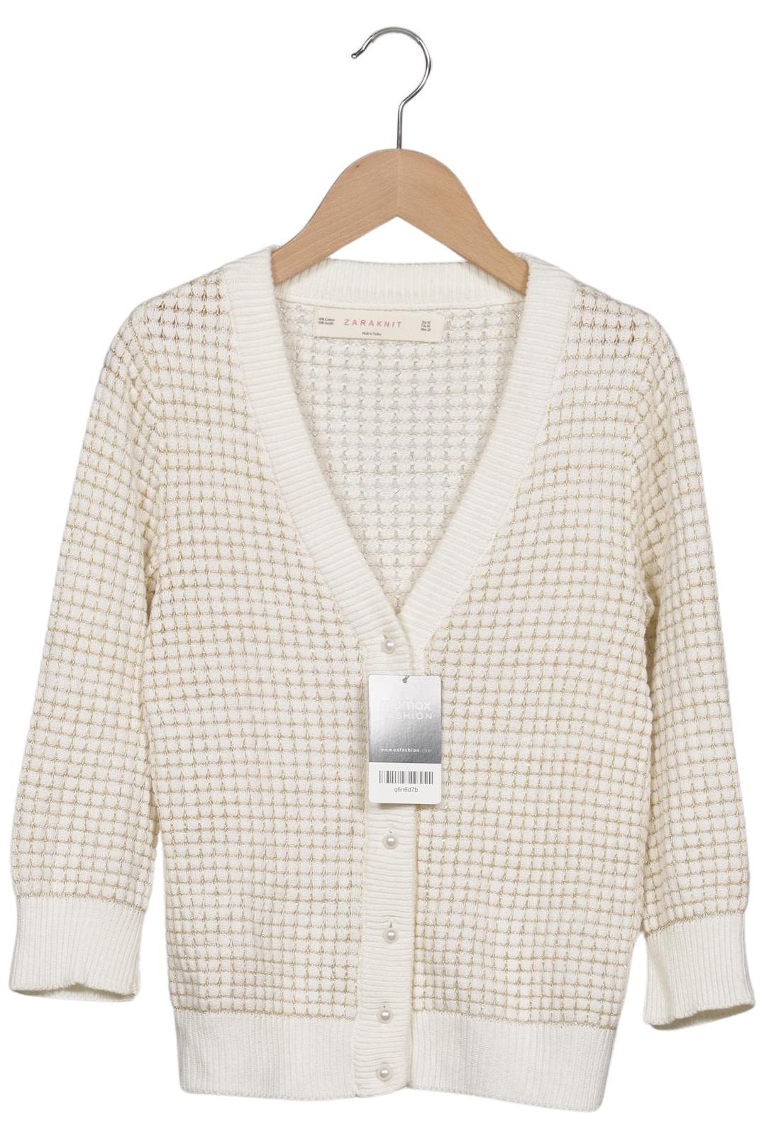 

Zara Damen Strickjacke, cremeweiß, Gr. 38