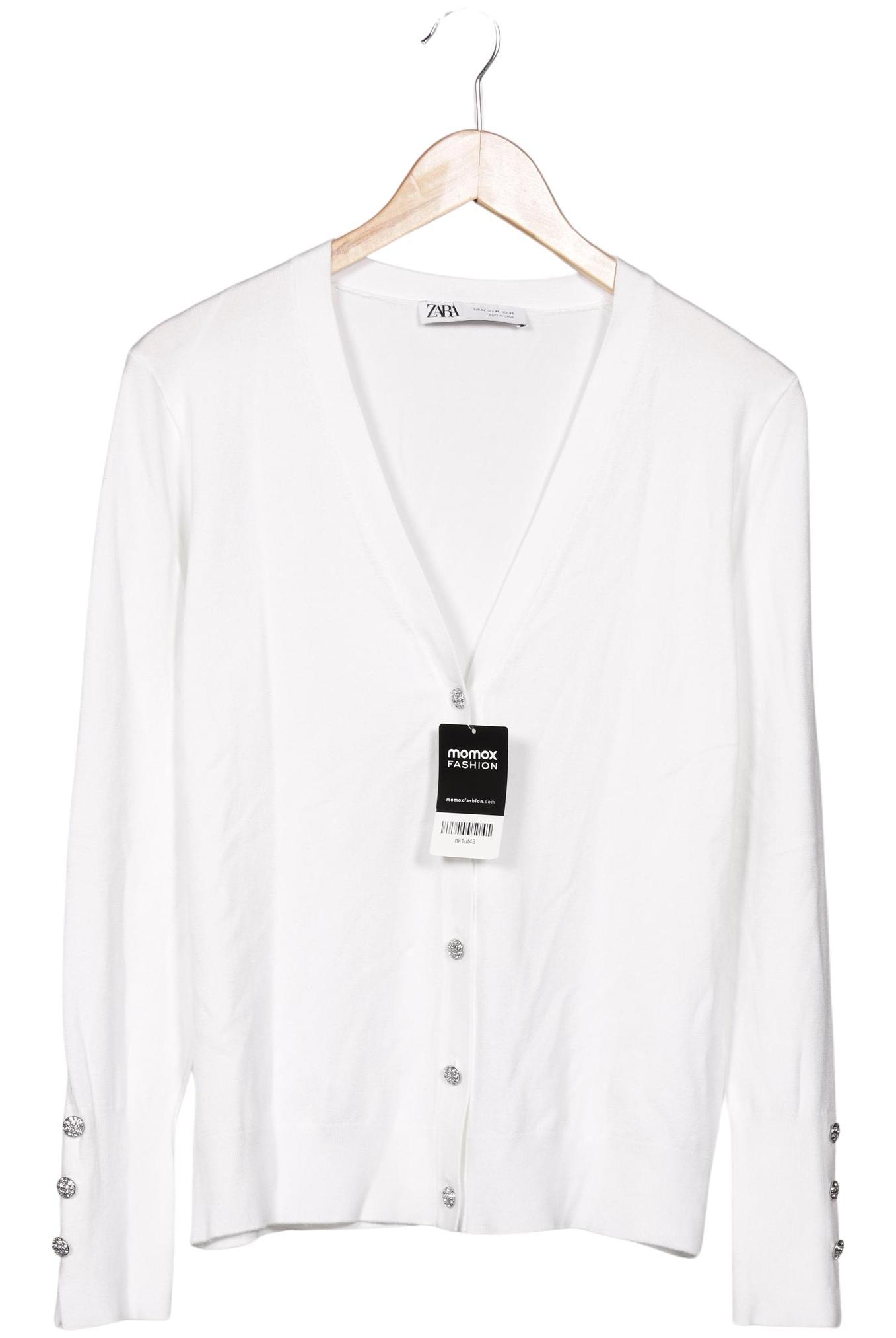 

Zara Damen Strickjacke, weiß, Gr. 44